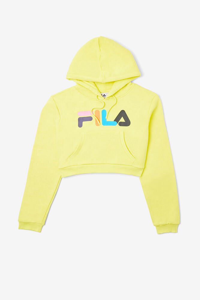 Fila Naisten Huppari Jill Cropped Keltainen - NYRL-25843